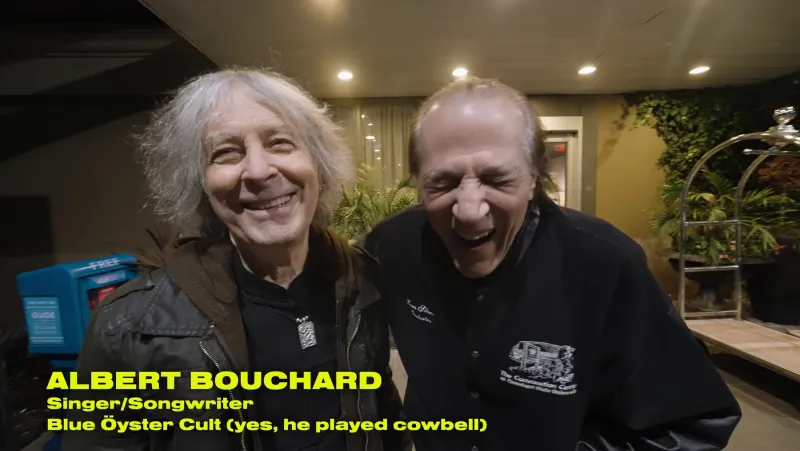 Albert Bouchard on camera