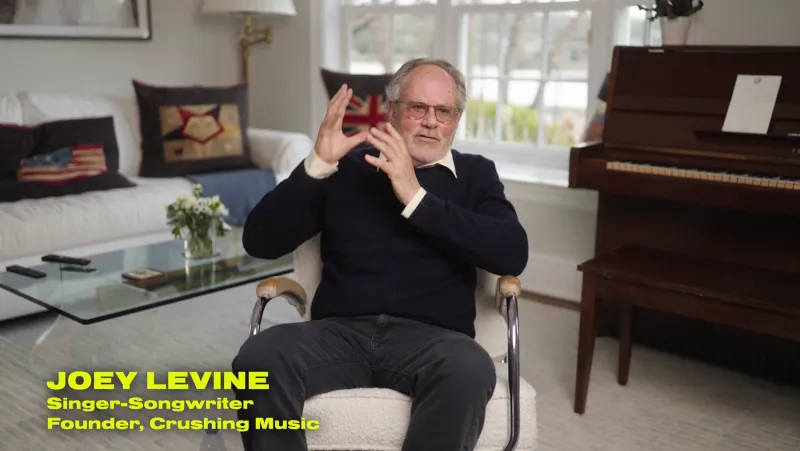 Joey Levine on camera